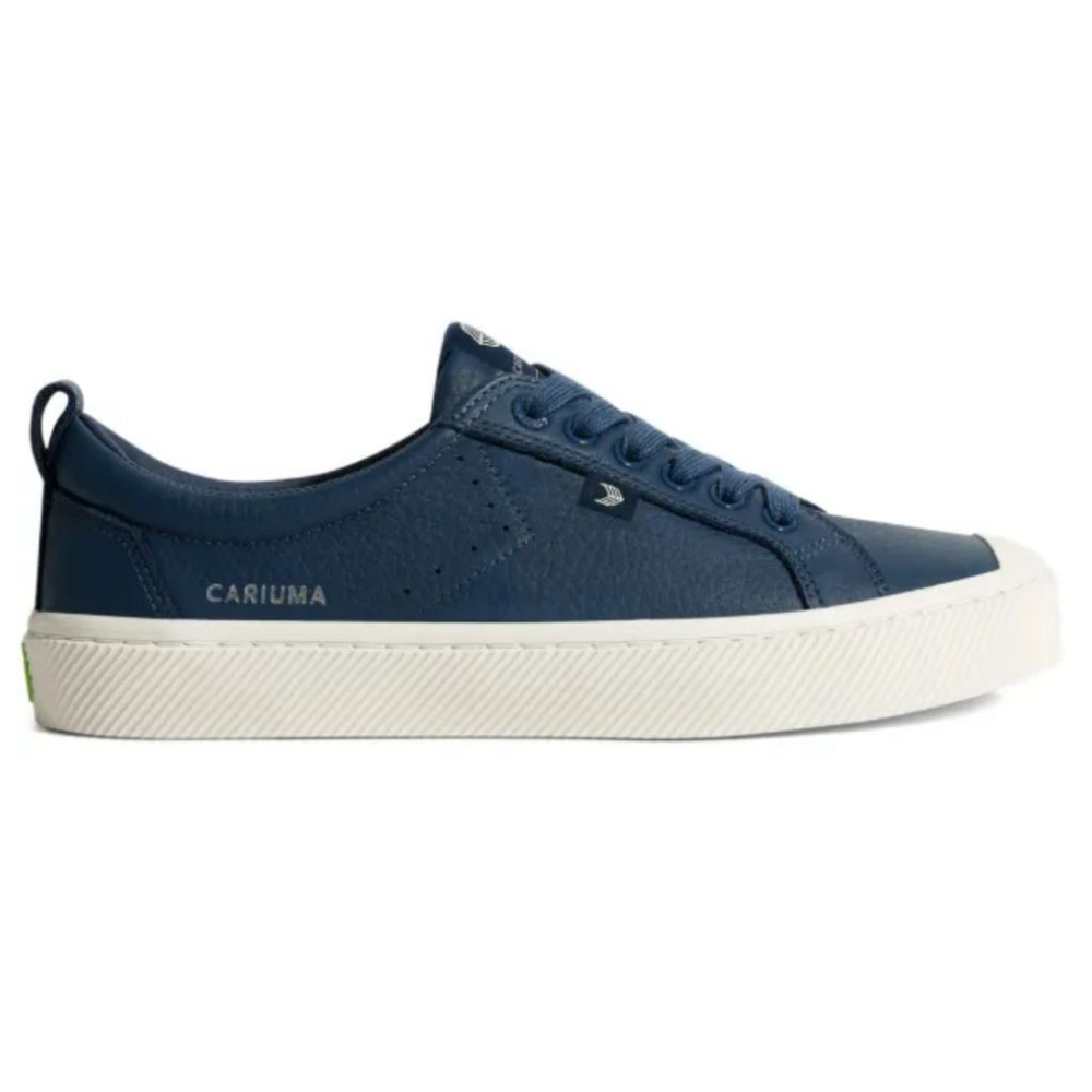 Cariuma OCA Pebbled Leather Sneaker in Marine Blue Size 8
